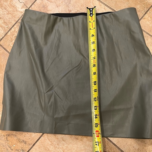 Shinestar Vegan Leather Skirt - Picture 2 of 4